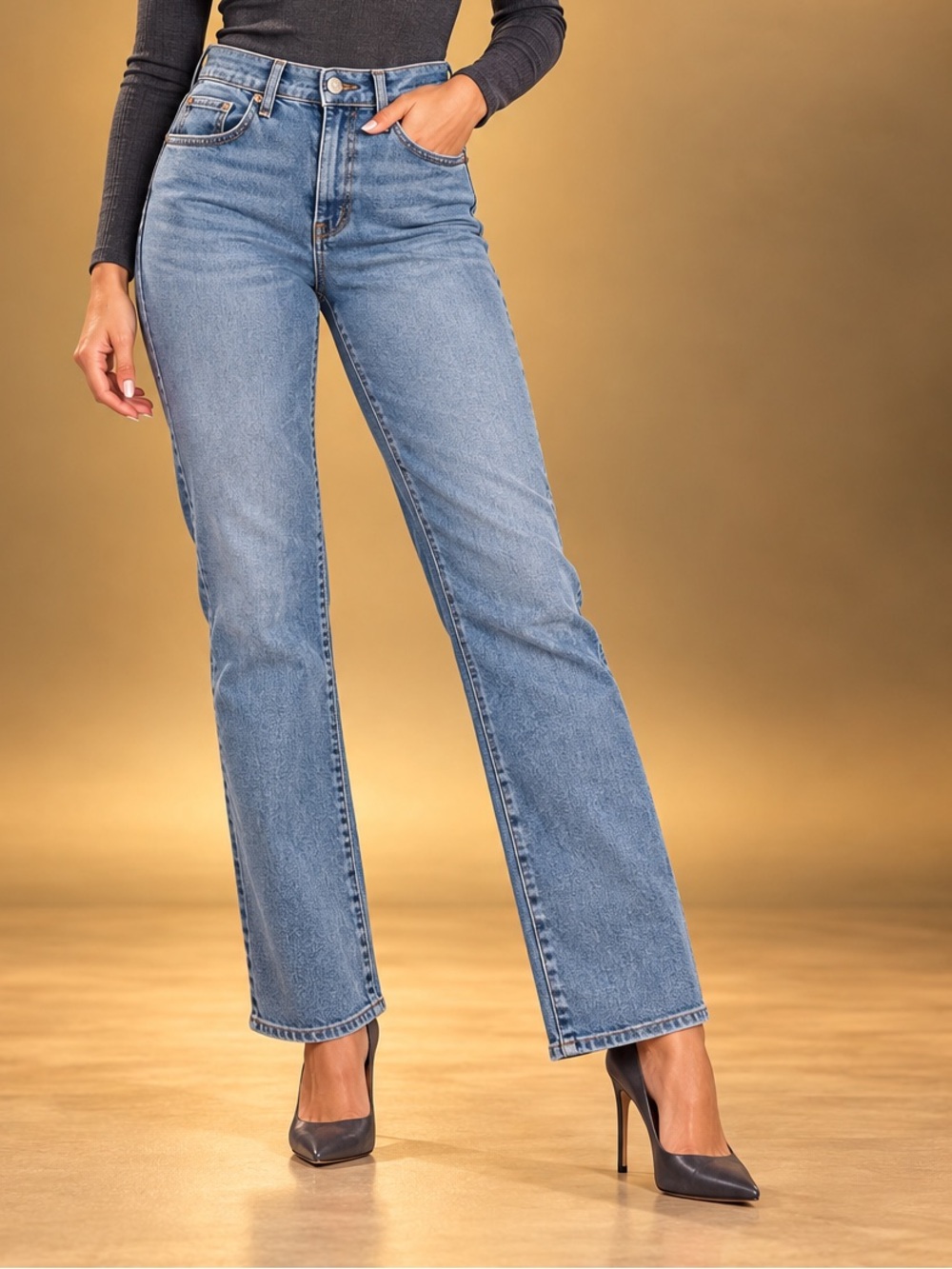 Levi’s Wedgie Straight Jeans Women’s Size 31 Light Wash High Rise